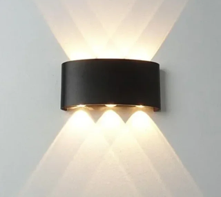 Lampade da parete LED Moderna Nera Luci