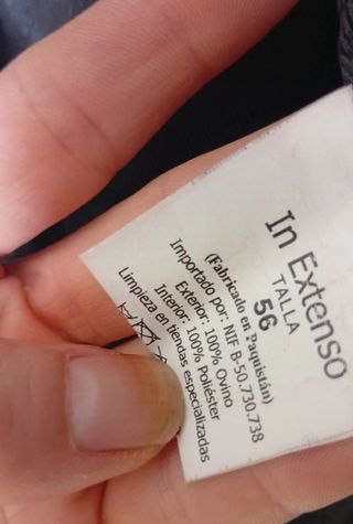 Chaqueta de cuero negra