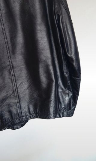Chaqueta de cuero negra