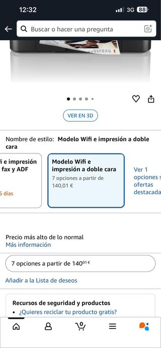 Impresora Brother DCPJ1050DW Multifunción Tinta