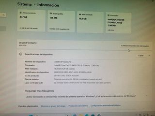 PC Sobremesa I5