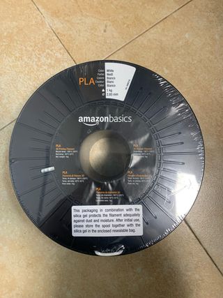 Rotolo di filamento PLA bianco per stampanti 3D