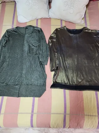 Lote de 2 camisetas con acabado en brillante
