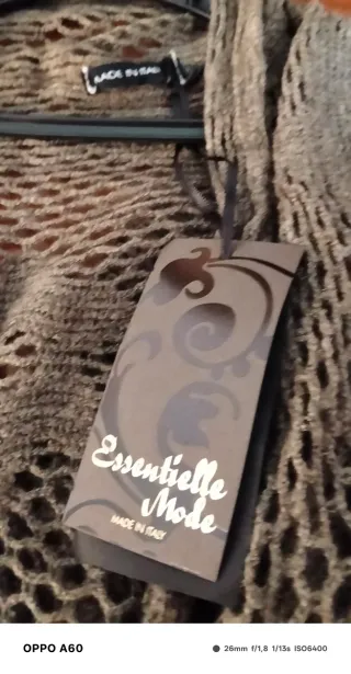 Sciarpa donna con maniche marrone