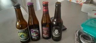 4 Bottiglie di Birra Vuote