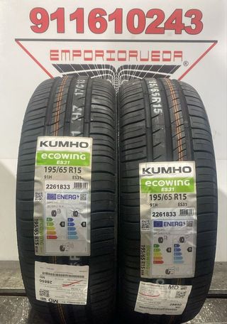4UD 195 65 15 H KUMHO RUEDA NUEVA YA MONTADA
