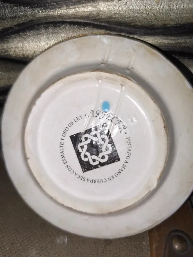 Menorá in ceramica artigianale oro 24k