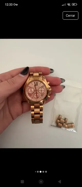 Reloj Michael Kors Dorado Rosado
