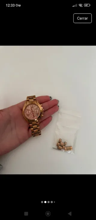 Reloj Michael Kors Dorado Rosado