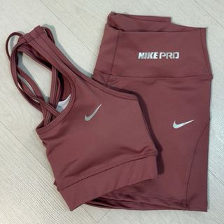 Conjunto deportivo Nike Pro rosa. Tallas-m