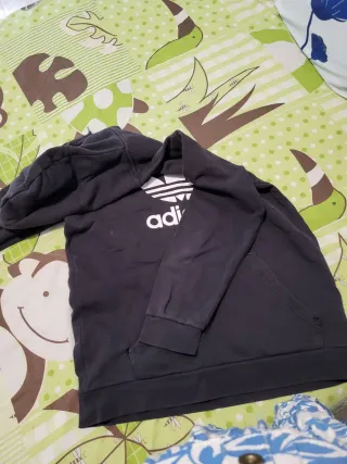 Chaqueta Adidas Negra con Logo