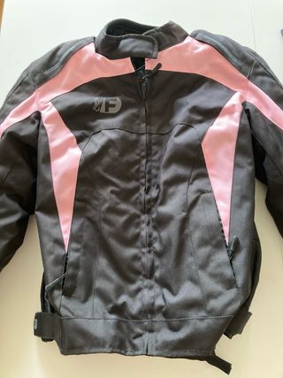 Chaqueta Moto Negra y Rosa Talla XS