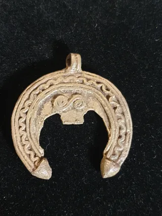 Antiguo amuleto de Bronce Burkina-Faso