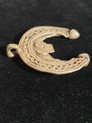 Antiguo amuleto de Bronce Burkina-Faso