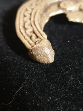 Antiguo amuleto de Bronce Burkina-Faso