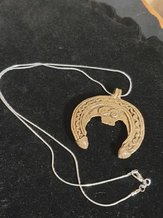 Antiguo amuleto de Bronce Burkina-Faso