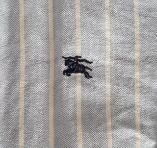 Camisa Burberry Rayas Azul Mujer