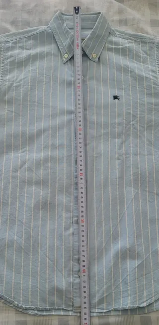 Camisa Burberry Rayas Azul Mujer