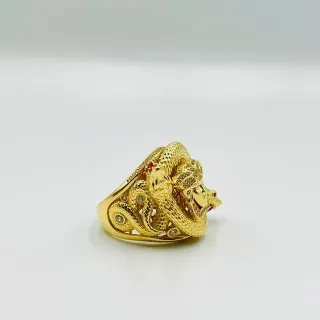 Sello Medusa Serpientes Circonitas 18K