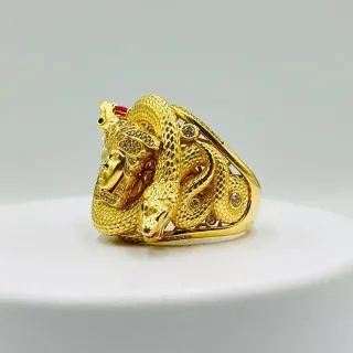 Sello Medusa Serpientes Circonitas 18K