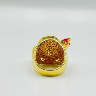 Sello Medusa Serpientes Circonitas 18K