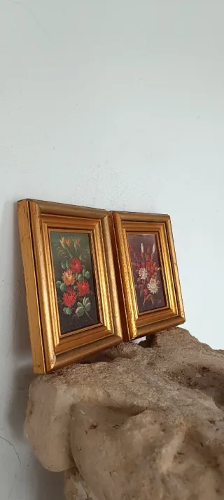 Coppia di piccoli quadri antichi