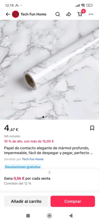 Vinilo lavable autoadhesivo