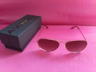 Gafas de sol Hawkers doradas y marrones