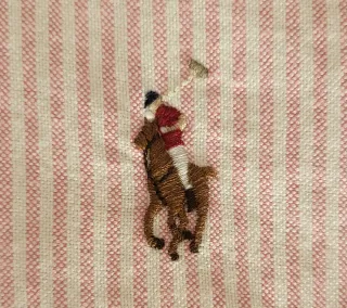 Camisa Polo Ralph Lauren Mujer Rosa Rayas