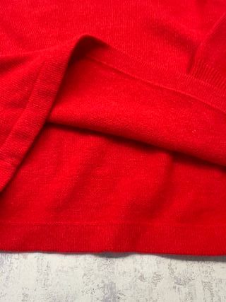 Maglione Vintage Rosso Lana & Angora M/L
