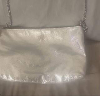 Bolso fiesta plateado Zara. Nuevo.