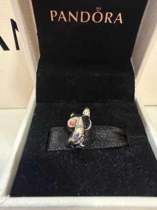 Charm Pandora zorro Ojos Azules Plata