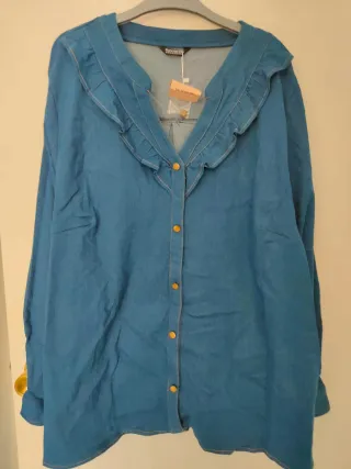 Camisa vaquera mujer talla 52/54 elástica