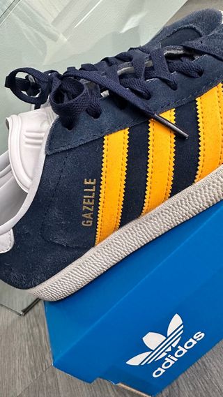 Zapatillas Adidas Gazelle Talla 42 Azul y naranja