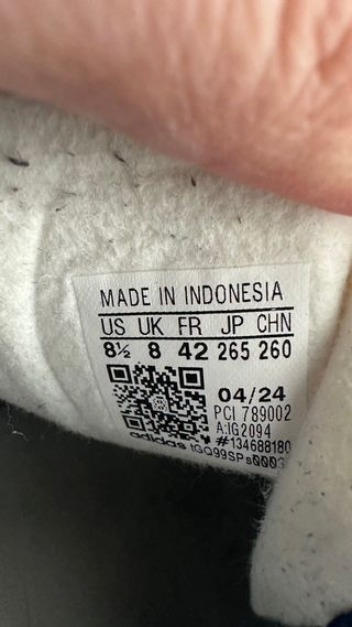 Zapatillas Adidas Gazelle Talla 42 Azul y naranja