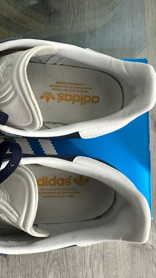 Zapatillas Adidas Gazelle Talla 42 Azul y naranja