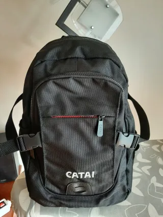 Mochila lona negra. Sin estrenar