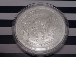 Moneda Plata 999 Australia Lunar Caballo 2014