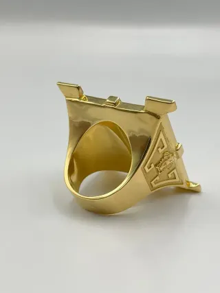Sello Medusa Onix y Circonitas 18K