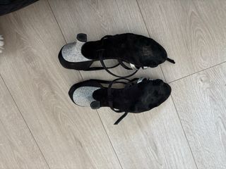 Zapatos de baile A.C. Dancing Shoes negros y plate