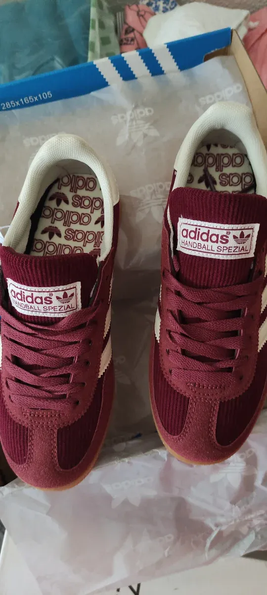 Zapatillas casual burdeos 36-37