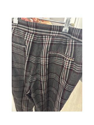 Pantalones Massimo Dutti cuadros grises