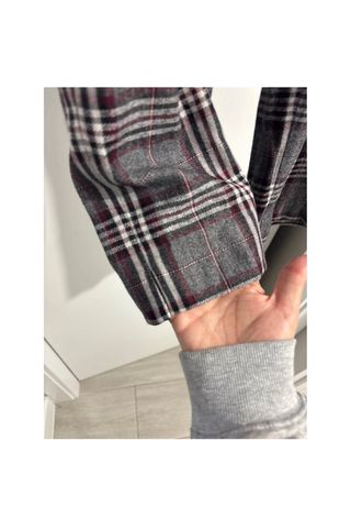 Pantalones Massimo Dutti cuadros grises