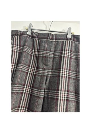 Pantalones Massimo Dutti cuadros grises