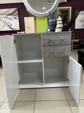 Buffet blanco y gris nuevo