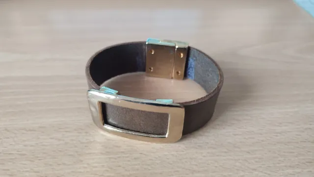 Pulsera Zamak Dorada Verde Kaki