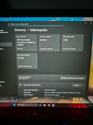 Portátil Acer Nitro 5 Negro/Rojo