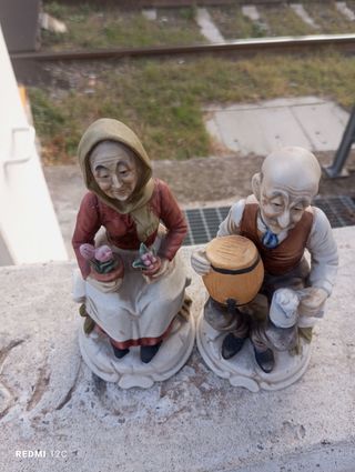 N. 3 statuette ceramiche