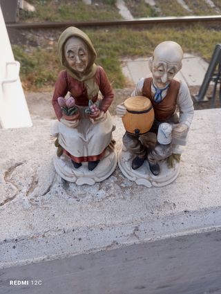 N. 3 statuette ceramiche