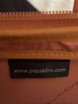 Maletín Piquadro Marrón Cuero Usado 1 vez